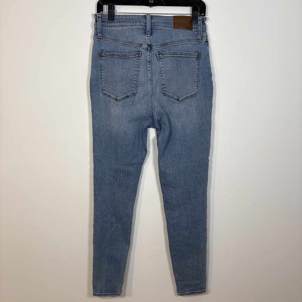 Madewell Curvy Roadtripper High Waist Skinny Jeans Light Wash Blue 28 Stretch - Picture 8 of 9